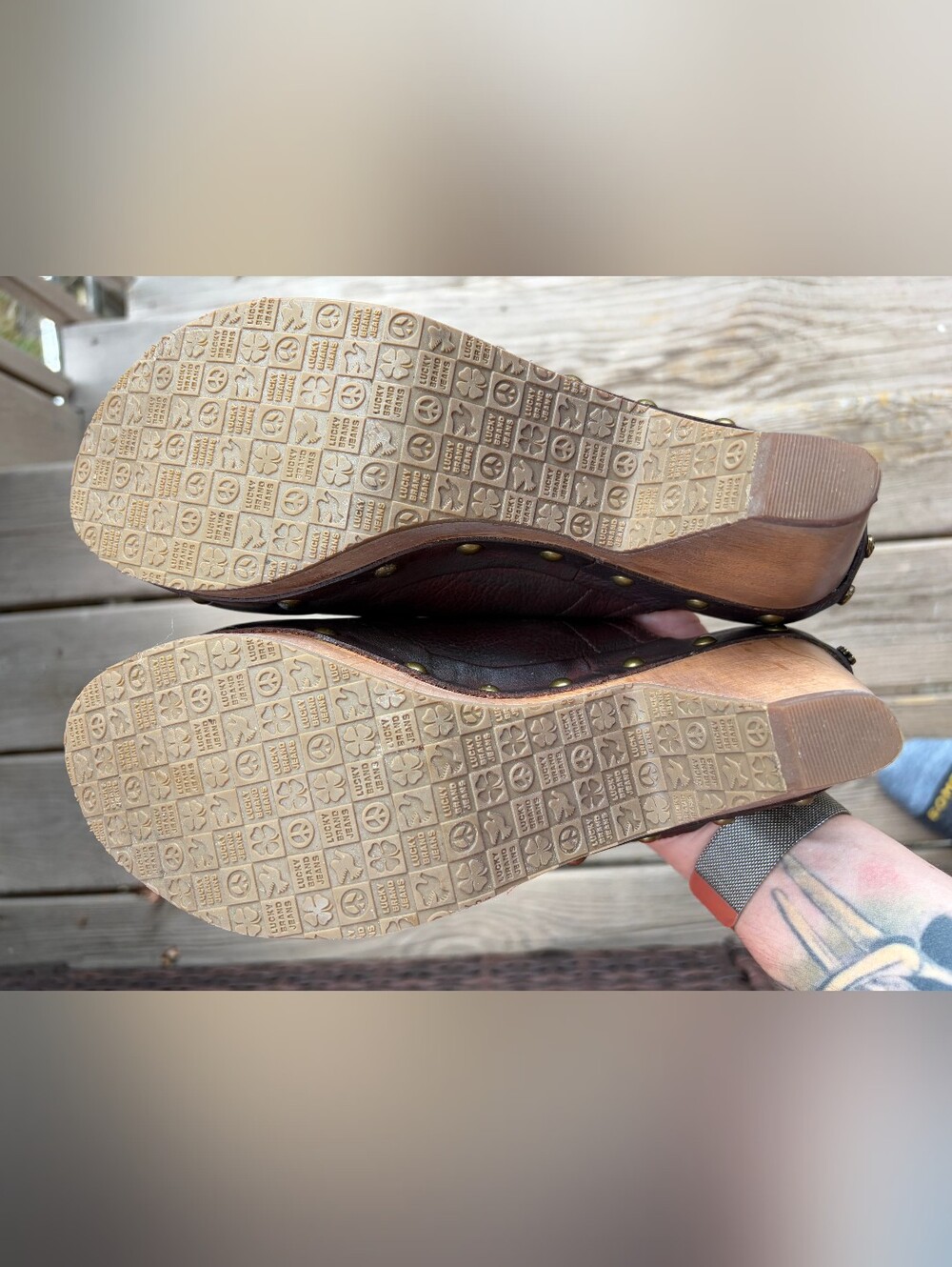 Vintage Lucky Brand Maddox Clog Heeled Mule NWB Sz 8M - Picture 8 of 8
